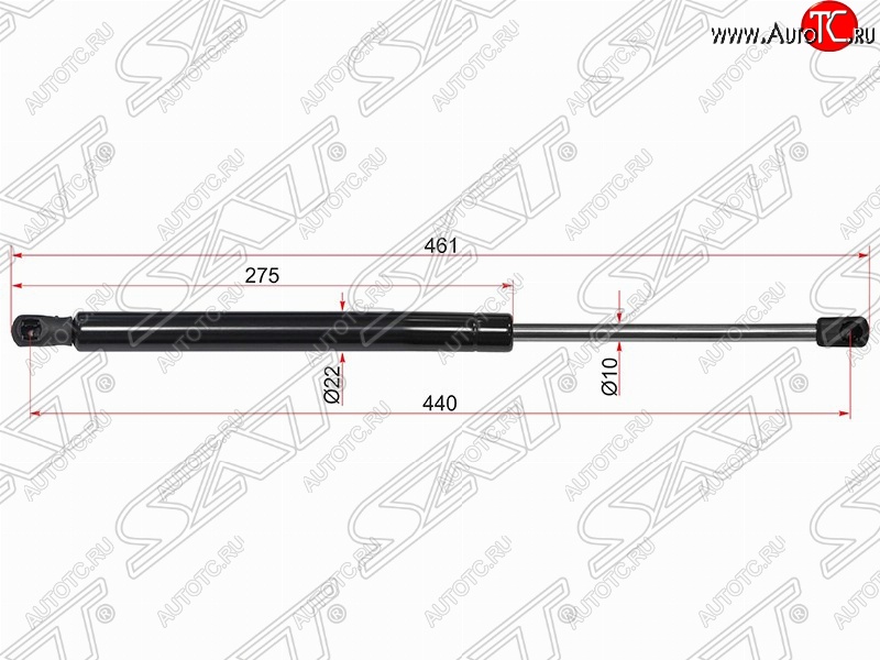 629 р. Газовый упор крышки багажника SAT Volkswagen Golf 6 хэтчбэк 5 дв. (2008-2014)  с доставкой в г. Омск