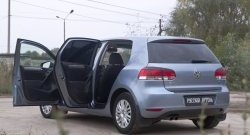 2 749 р. Накладки на порожки RA (комплект)  Volkswagen Golf  6 (2008-2014) хэтчбэк 5 дв.  с доставкой в г. Омск. Увеличить фотографию 2