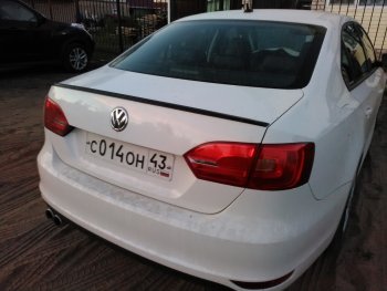 3 049 р. Лип спойлер АВТОКРАТ Volkswagen Jetta A6 седан дорестайлинг (2011-2015) (Неокрашенный)  с доставкой в г. Омск. Увеличить фотографию 2