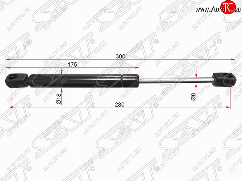 599 р. Газовый упор крышки багажника SAT Volkswagen Passat B5 универсал дорестайлинг (1996-2000)  с доставкой в г. Омск