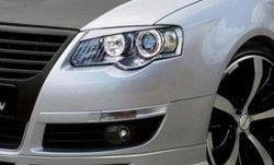 1 649 р. Реснички на фары CT v1 Volkswagen Passat B6 седан (2005-2011) (Неокрашенные)  с доставкой в г. Омск. Увеличить фотографию 1