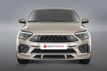 27 049 р. Передний бампер REBOOT  Volkswagen Polo  Mk6 (2020-2022) лифтбек (Окрашенный в один цвет без выделений (вставки/сетки по умолчанию не окрашиваются))  с доставкой в г. Омск. Увеличить фотографию 1