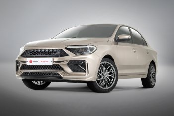 28 099 р. Передний бампер REBOOT  Volkswagen Polo  Mk6 (2020-2022) лифтбек (Окрашенный с выделением диффузора)  с доставкой в г. Омск. Увеличить фотографию 1