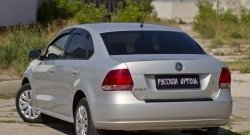 899 р. Защитная накладка на задний бампер RA  Volkswagen Polo  5 (2009-2015) хэтчбек дорестайлинг  с доставкой в г. Омск. Увеличить фотографию 2