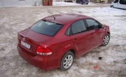 4 199 р. Козырёк на заднее лобовое стекло Sport Volkswagen Polo 5 седан дорестайлинг (2009-2015) (Неокрашенный)  с доставкой в г. Омск. Увеличить фотографию 5