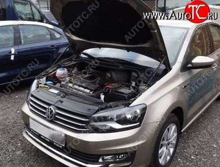 2 199 р. Газовые упоры капота Berkut Volkswagen Polo 5 хэтчбек рестайлинг (2015-2020)  с доставкой в г. Омск