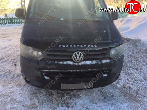 999 р. Дефлектор капота Russtal (вариант Б) Volkswagen Transporter T5 рестайлинг (2009-2015)  с доставкой в г. Омск