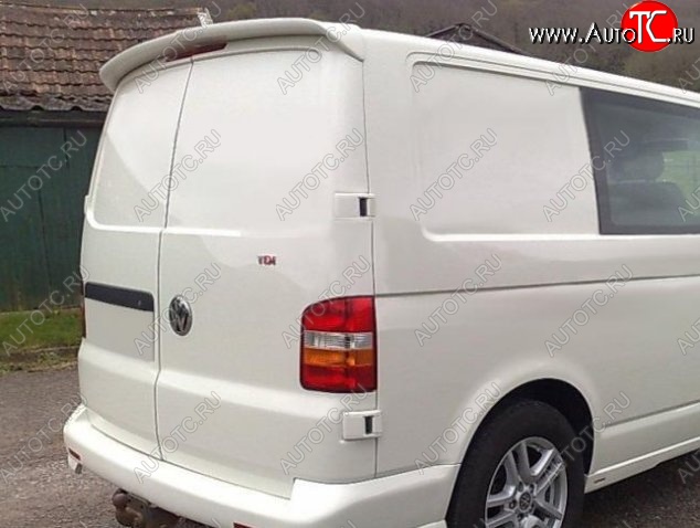 6 249 р. Лип спойлер Распашонка Volkswagen Transporter T5 дорестайлинг (2003-2009) (Неокрашенный)  с доставкой в г. Омск