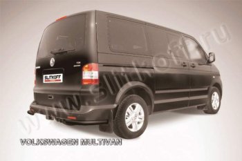 4 999 р. Уголки d57  Volkswagen Transporter  T5 (2003-2009) дорестайлинг (Цвет: серебристый)  с доставкой в г. Омск. Увеличить фотографию 1