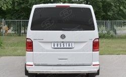 16 699 р. Защита заднего бампера (Ø75x42 мм, нержавейка, длинная база) Russtal Volkswagen Caravelle T6 дорестайлинг (2015-2019)  с доставкой в г. Омск. Увеличить фотографию 4