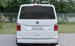 14 299 р. Защита заднего бампера (Ø42 мм, нержавейка, короткая база) SLITKOFF  Volkswagen Multivan  T6 - Transporter  T6  с доставкой в г. Омск. Увеличить фотографию 2