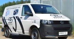 15 899 р. Широкая защита порогов SLITKOFF Volkswagen Transporter T6 дорестайлинг (2015-2019)  с доставкой в г. Омск. Увеличить фотографию 3