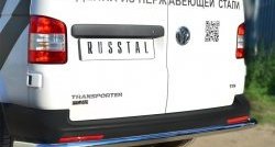 14 999 р. Защита заднего бампера (Ø63 мм, нержавейка) SLITKOFF  Volkswagen Caravelle  T5 - Transporter  T5  с доставкой в г. Омск. Увеличить фотографию 2