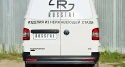 13 899 р. Защита заднего бампера (Ø63 мм, нержавейка) SLITKOFF  Volkswagen Caravelle  T5 - Transporter  T5  с доставкой в г. Омск. Увеличить фотографию 4