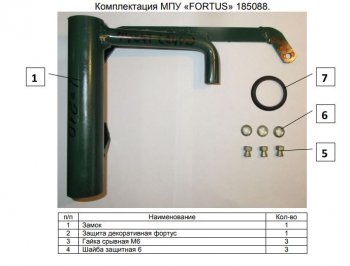 12 349 р. Замок КПП FORTUS AT+ Volkswagen Teramont CA1 дорестайлинг (2016-2020)  с доставкой в г. Омск. Увеличить фотографию 3