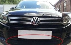 2 699 р. Защитная решётка в воздуховод автомобиля Russtal (черная)  Volkswagen Tiguan  Mk2 (2016-2020) дорестайлинг  с доставкой в г. Омск. Увеличить фотографию 1