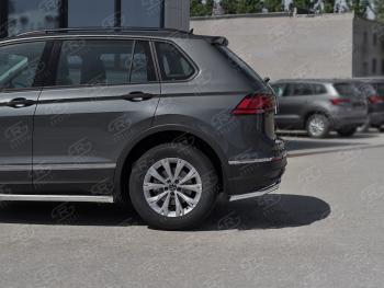 12 499 р. Защита заднего бампера (Ø42 мм, нержавейка, NOT R-LINE) SLITKOFF  Volkswagen Tiguan  Mk2 (2020-2022) рестайлинг  с доставкой в г. Омск. Увеличить фотографию 3