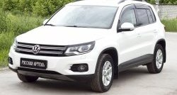 699 р. Реснички на фары RA Volkswagen Tiguan NF рестайлинг (2011-2017) (Неокрашенные)  с доставкой в г. Омск. Увеличить фотографию 3