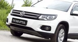 699 р. Реснички на фары RA Volkswagen Tiguan NF рестайлинг (2011-2017) (Неокрашенные)  с доставкой в г. Омск. Увеличить фотографию 4