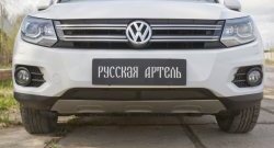 1 429 р. Защитная сетка решетки переднего бампера (Track & Field) РА  Volkswagen Tiguan  NF (2011-2017) рестайлинг  с доставкой в г. Омск. Увеличить фотографию 2