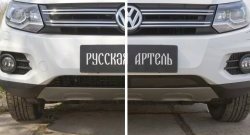 1 429 р. Защитная сетка решетки переднего бампера (Track & Field) РА  Volkswagen Tiguan  NF (2011-2017) рестайлинг  с доставкой в г. Омск. Увеличить фотографию 4