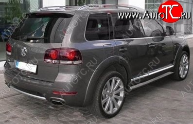 9 649 р. Накладки на колёсные арки CT v2 Volkswagen Touareg GP рестайлинг (2006-2010) (Неокрашенные)  с доставкой в г. Омск