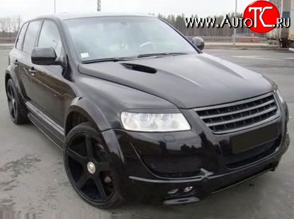 37 849 р. Пластиковый капот Techart Magnum Style 7L Volkswagen Touareg GP рестайлинг (2006-2010) (Неокрашенный)  с доставкой в г. Омск