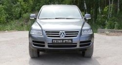 999 р. Реснички на фары RA Volkswagen Touareg GP дорестайлинг (2002-2007) (Неокрашенные)  с доставкой в г. Омск. Увеличить фотографию 3