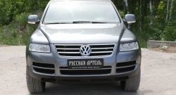 999 р. Реснички на фары RA Volkswagen Touareg GP дорестайлинг (2002-2007) (Неокрашенные)  с доставкой в г. Омск. Увеличить фотографию 4