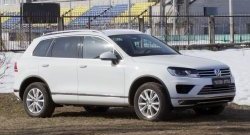 679 р. Реснички на фары RA  Volkswagen Touareg  NF (2014-2018) рестайлинг (Неокрашенные)  с доставкой в г. Омск. Увеличить фотографию 2