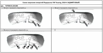 4 099 р. Правый подкрылок задний TOTEM Volkswagen Touareg CR (2018-2024)  с доставкой в г. Омск. Увеличить фотографию 3