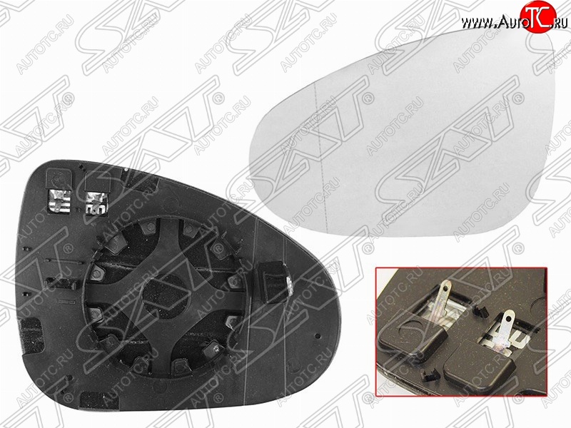 1 389 р. Правый зеркальный элемент зеркала заднего вида SAT (с подогревом)  Volkswagen Touareg  NF (2010-2018) дорестайлинг, рестайлинг  с доставкой в г. Омск