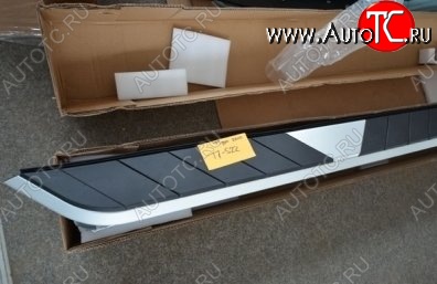 11 399 р. Пороги CT v2 Volkswagen Touareg NF дорестайлинг (2010-2014)  с доставкой в г. Омск