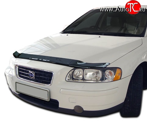 2 799 р. Дефлектор капота NovLine Volvo S60 RS,RH седан дорестайлинг (2000-2004)  с доставкой в г. Омск