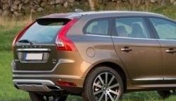 41 799 р. Накладка на задний бампер CT v2 Volvo XC60 (2017-2022) (Неокрашенная)  с доставкой в г. Омск. Увеличить фотографию 2