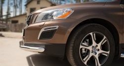 14 499 р. Одинарная защита переднего бампера диаметром 63 мм SLITKOFF  Volvo XC60 (2008-2013)  дорестайлинг  с доставкой в г. Омск. Увеличить фотографию 3