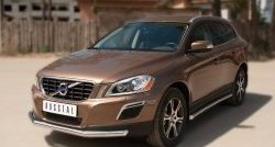 14 499 р. Одинарная защита переднего бампера диаметром 63 мм SLITKOFF  Volvo XC60 (2008-2013)  дорестайлинг  с доставкой в г. Омск. Увеличить фотографию 4