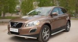 21 699 р. Широкая защита порогов SLITKOFF  Volvo XC60 (2008-2017)  дорестайлинг,  рестайлинг  с доставкой в г. Омск. Увеличить фотографию 2