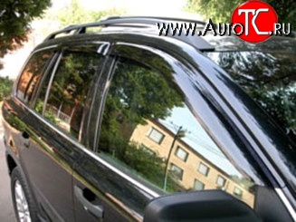 2 989 р. Дефлекторы окон (ветровики) Novline 4 шт Volvo XC90 C дорестайлинг (2002-2006)  с доставкой в г. Омск